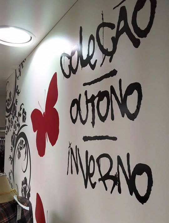 Adesivos de fundo da vitrine