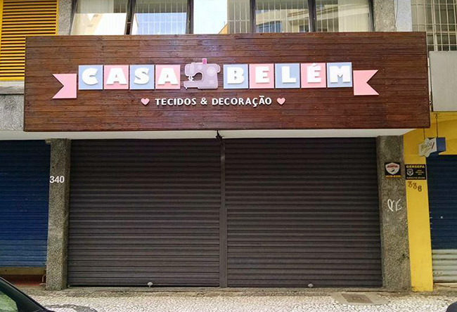 Fachada da loja Casa Belém