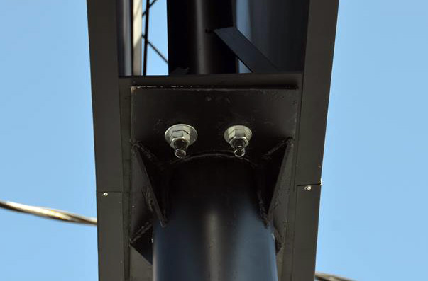 Detalhe do acabamento perfeito do luminoso