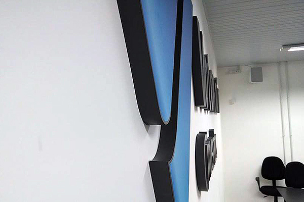 Detalhe do acabamento da instalação