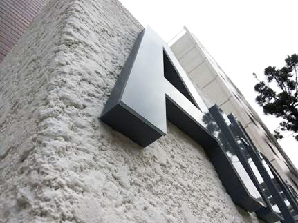 Detalhe do acabamento da Letra Caixa