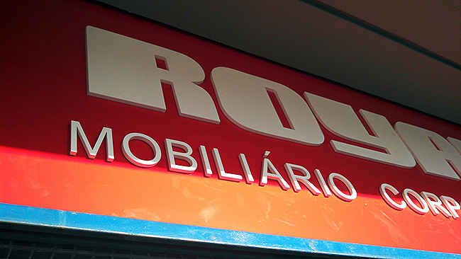 Detalhe das Letras Caixa.