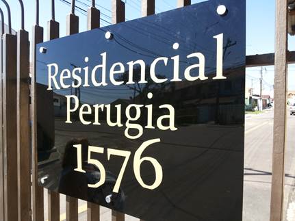 Placa com Número Predial
