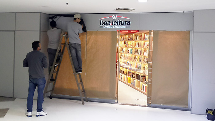 Instalação da fachada