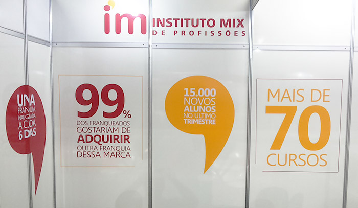 Adesivagem interna do stand