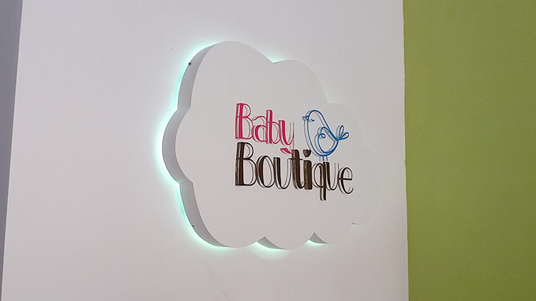 Detalhe do acabamento da placa