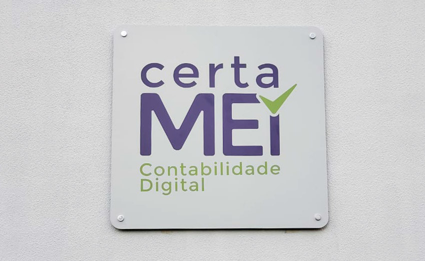 Placa Comunicação Visual