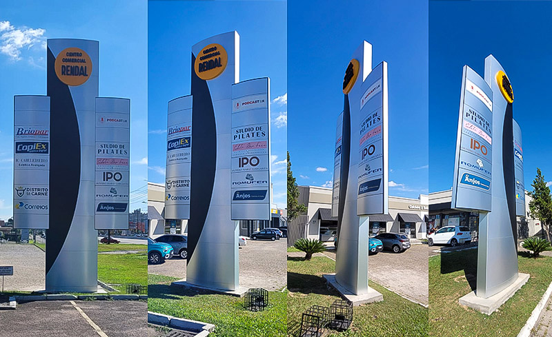 Totem para fachada